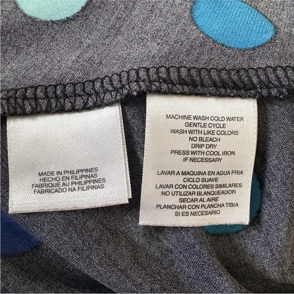 Jones Studio Womens Black and Blue Polka Dot Fit &Flare Dress‎ Size 24W - Picture 4 of 6